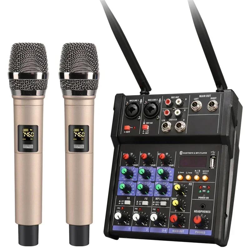 Audio Music Dj - جهاز مزج الصوت USB ذو 4