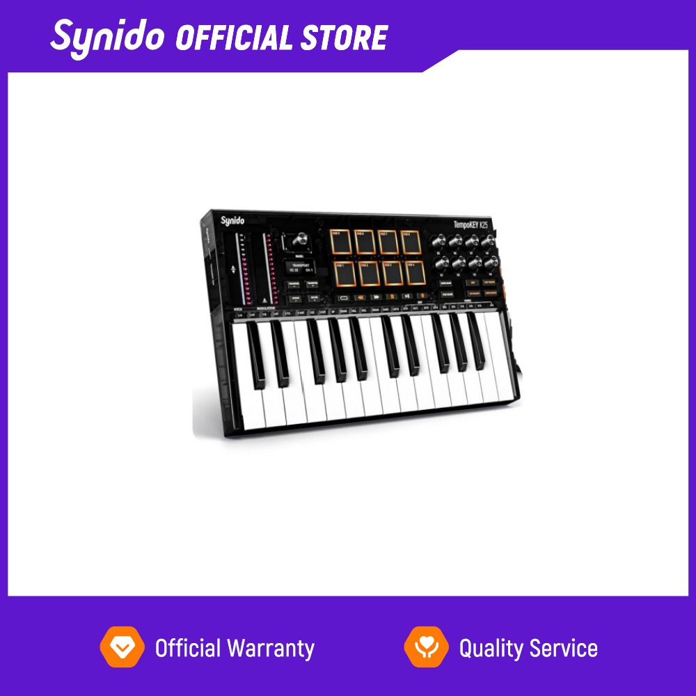 لوحة مفاتيح MIDI من نوع Synido - مراجعة Midi Controller Pad وسعره
