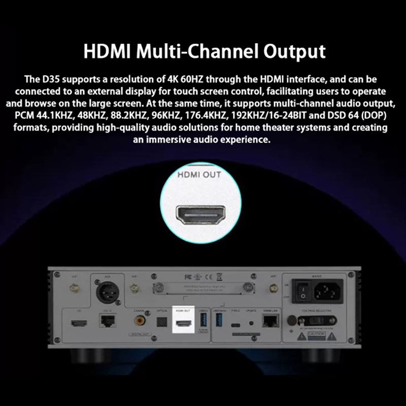 D35 Hi-Fi اللاسلكية الموسيقى غ - مراجعة Audio Without Music وسعره